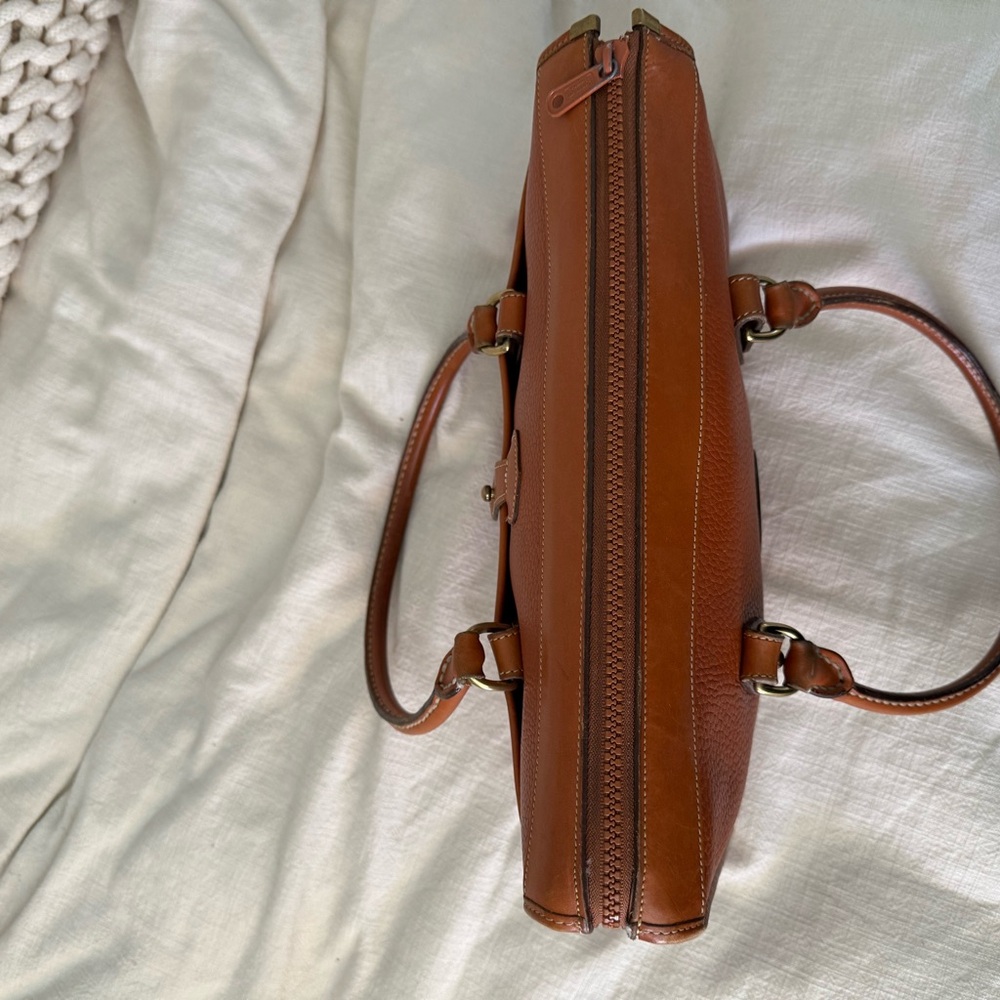 Dooney & Bourke Pebble AWL Bag in Cognac Brown - Picture 4 of 8